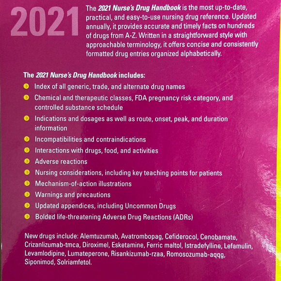 Jones & Bartlett Learning Nurse’s Drug Handbook 2021 - Picture 3 of 3